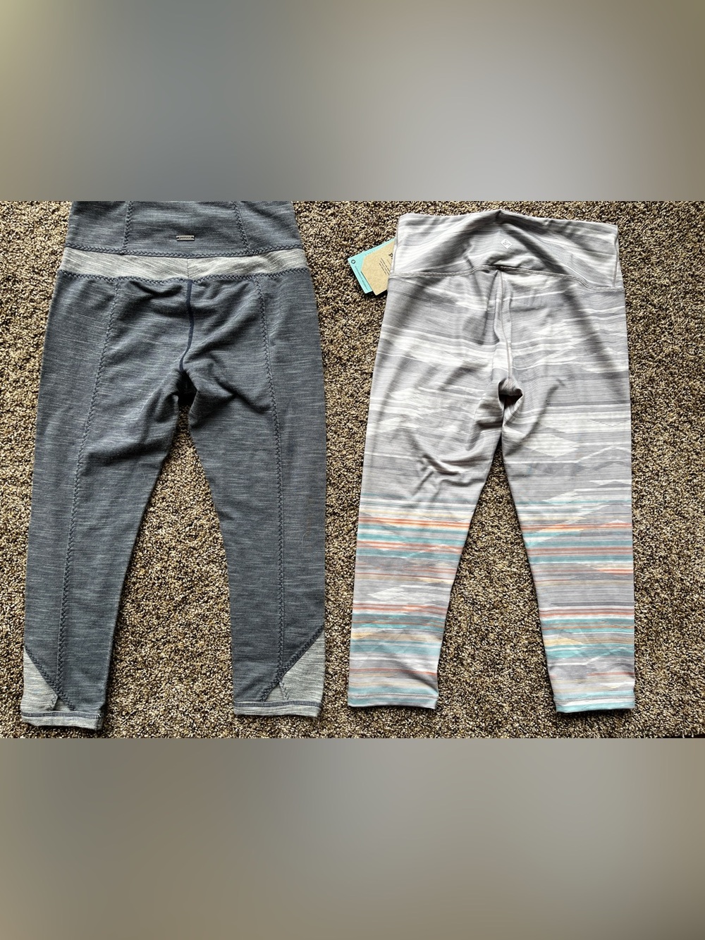Prana fitness capri leggings pillar printed small new set - Picture 4 of 5